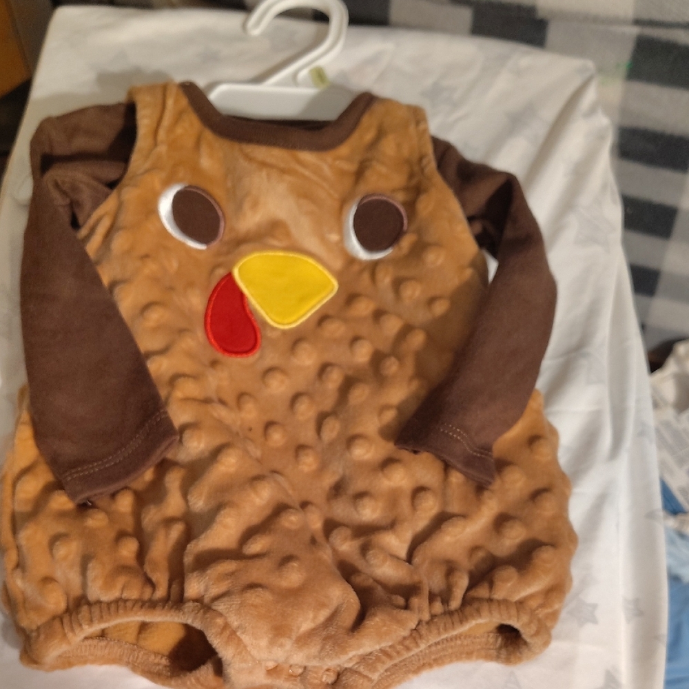 Adorable Brown Turkey Costume for Kids 3mos